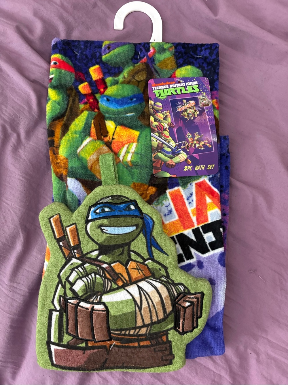 Teenage Mutant Ninja Turtles 2pc Bath Set - Green & Blue